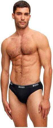 Сліпекс BOSS чоловічі 3 шт. з бавовни з логотипами на поясі XL New - Чорний