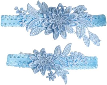 Жінські мереживні стрічки-тримачі для панчіх YUEKOPOU. Весільні стрічки-тримачі, 1 пара. Ідеально для вечірки, косплею, прому.