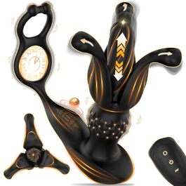 Вібратор для простати, анальний вібратор QRRQ з 9 режимами вібрації, USB зарядка, IPX6 водонепроникний, іграшка для чоловіків