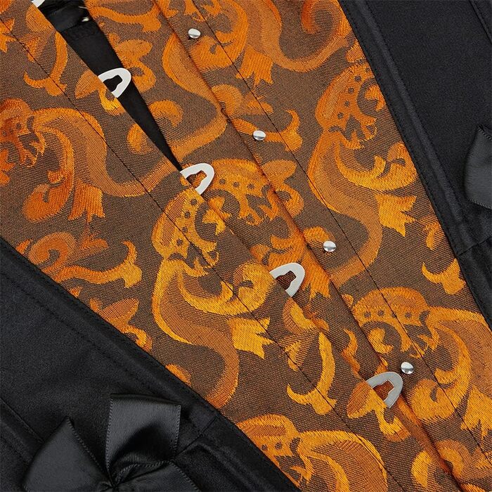 Жовтий корсет-корсет Grebrafan для жінок у готичному стилі для вечірок