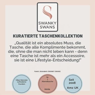 Жіночий вечірній клатч SwankySwans Chantel із сатину, темно-синій