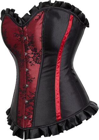 Корсетне плаття Ютрісуйо - корсет, корсаж, готичний стиль, червоний (XXS, 73003wine)