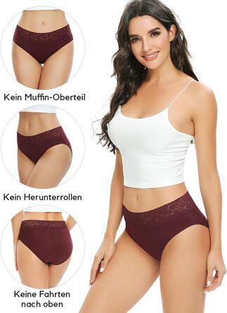 Сліпекс жіночі бавовняні труси ALTHEANRAY - 6 шт. (S, смугасті)