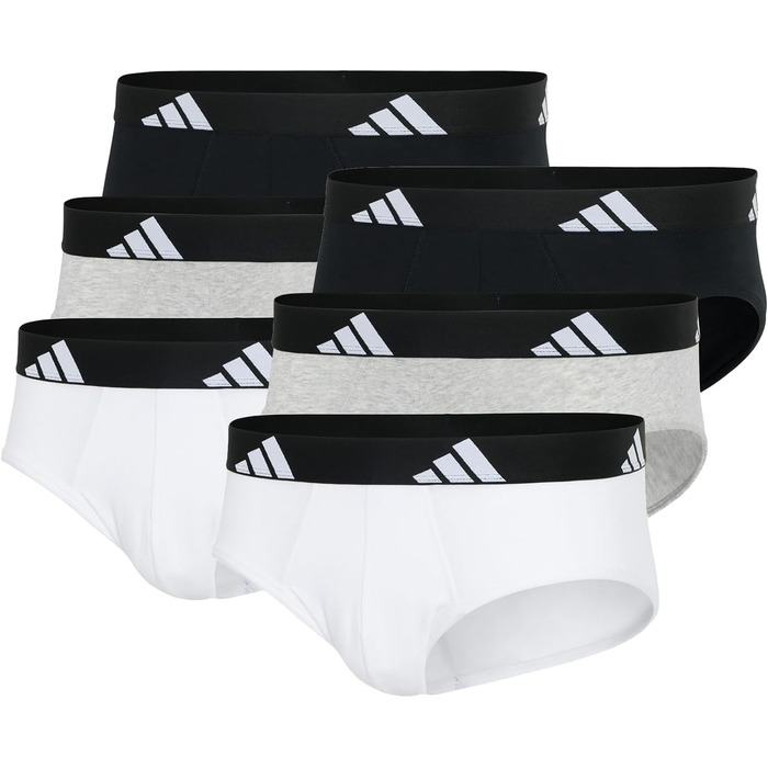 Труси чоловічі Adidas Basic Brief Sips (6 шт. в упаковці), XL, Greymix