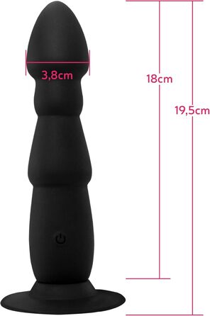 Вібратор-пробка з вібрацією для чоловіків, жінок або пар - Стимуляція простати або ануса - Іграшка для дорослих з дистанційним керуванням - Виготовлена з силікону