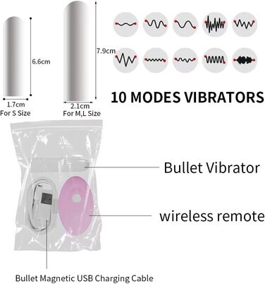 Анальні дилдо набір Lmgoc з вібруючим яйцем: 10 режимів, масажер простати, дилататор для чоловіків та жінок