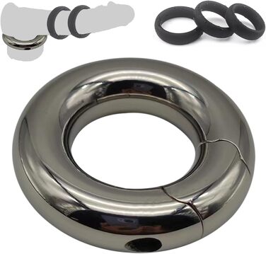 Кольце для яєчок з силікону, 3 розміри, сталь, для чоловіків, покращення ерекції, сексуальні іграшки