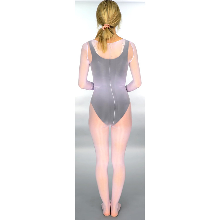 Бодісток Мона'с Чойс великого розміру (XL) з глянцевим ефектом, чоловічий боді, базова шапка (Легкий, фіолетовий)