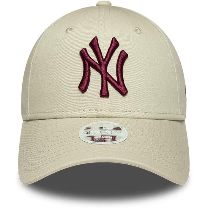 Жіноча кепка New Era New York Yankees MLB 9Forty Satin Rose — регульована сатинова панама з логотипом