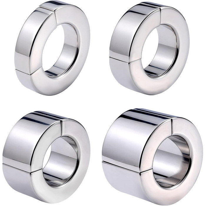 Сталевий кільце для статевих органів з магнітом, розширювач мошонки, тренажер для пеніса, кільця для мошонки, пристрої для пеніса, сексуальні іграшки для чоловіків, діаметр: 40 мм