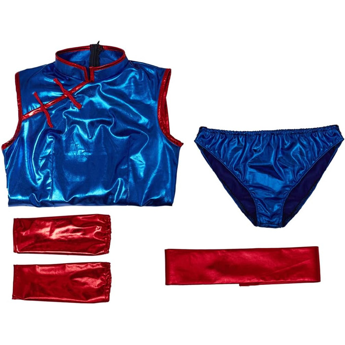 Костюм для косплею iSHOWcos Chi Chi - Чонгсам, сексуальне синє плаття, костюм на Хелловін, 3XL