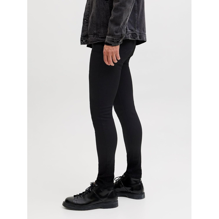 Чоловічі джинси Jack & Jones Jjiliam Skinny чорного кольору, розмір 32W/32L
