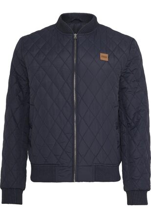 Чоловіча стібана куртка Urban Classics Diamond Quilt, темно-синя, розмір 5XL