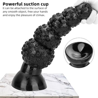 Анальний плаг XXL з сильним присоском для жінок - BDSM іграшки для стимуляції G-точки та анусу