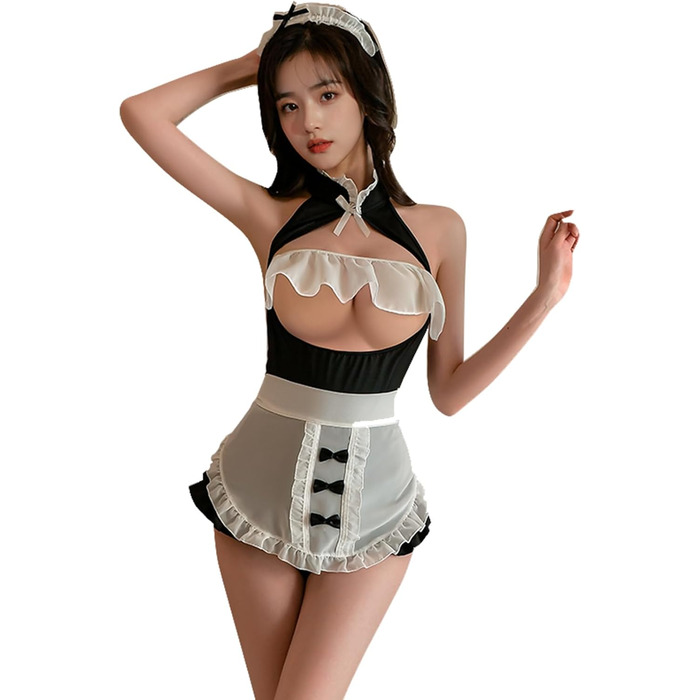 Костюм для косплею YOMORIO: Комплект сексуальної нижньої білизни горничної, японський стиль, святковий, еротичний