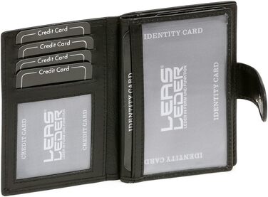 Шкіряний тримач для кредитних карток LEAS Card-Collection з RFID-захистом, чорний