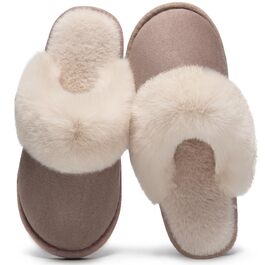 Зимові домашні капці Misolin Santorini 2502 унісекс з ефектом пам'яті (Memory Foam), м'які плюшеві та протиковзкі, розмір 38.5/40 EU