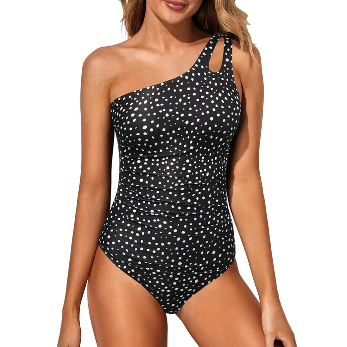 Купальник Holipick Daen Klassisch, чорно-білий у горошок, розмір M