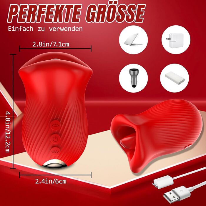 Вібратор Sauger для жінок: 8 режимів, 10 licking, 360° обертання. Іграшка для дорослих, для пар.