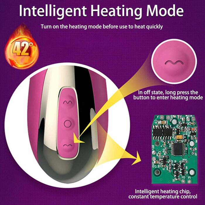 Вібратор Rabbit для жінок: стимуляція клітора та G-точки, 7 режимів, нагрів, рожевий