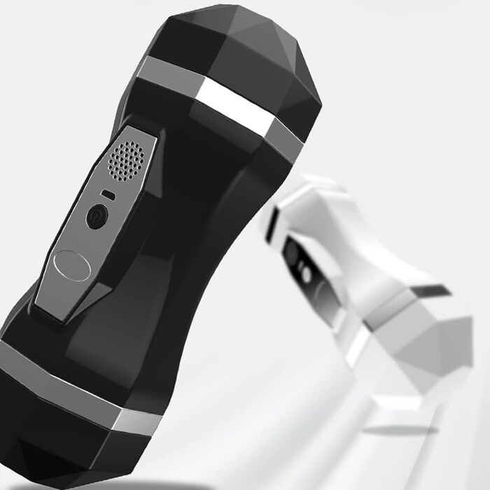 Масажер для чоловіків 2-в-1 з вібрацією, автоматичний та ручний, 12 режимів, чорний