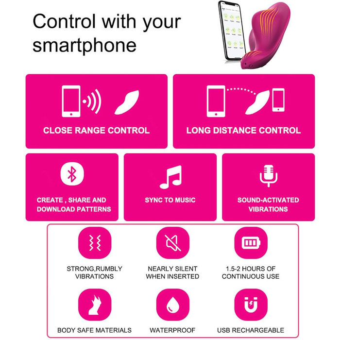 Вібратор для жінок та пар з 9 режимів вібрації та пультом дистанційного керування (APP)