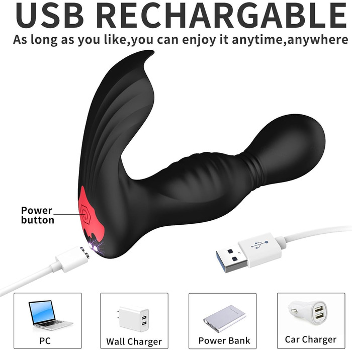 Вібратор для жінок G-точка та клітора, 7 режимів вібрації, 7 режимів гойдання, вібратор-метелик, анальний дилда, секс-іграшки з пультом дистанційного керування для пар, чорний