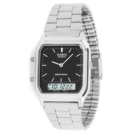 Наручний годинник Casio Collection Unisex Retro (Сріблястий/Чорний)