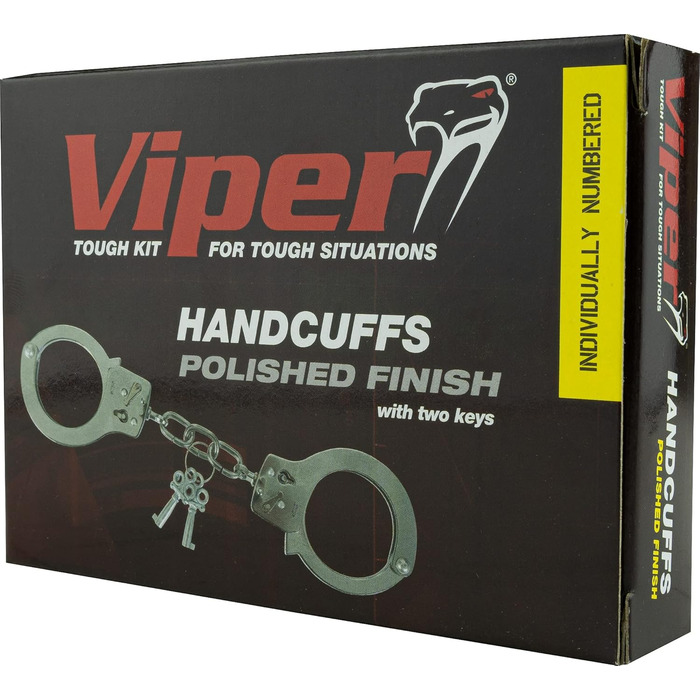 Наручники Viper TACTICAL Standard для служби безпеки - міцні, поліровані, з 2 ключами