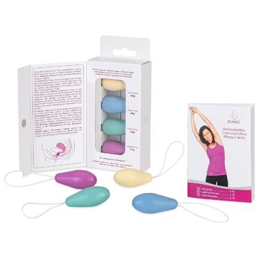 ELANEE Тренажер для підсилення м'язів тазового дна Phase I для боротьби з нетриманням, набір з 4 конуса (701-00) Single