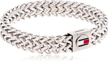 Чоловічий плетений браслет Tommy Hilfiger зі сталі (нержавіюча сталь), сріблястий