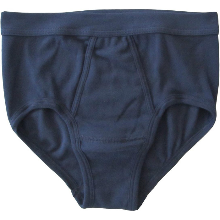 HERMKO 3240 чоловічі труси (4 шт. в упаковці) з вирізом та м'яким поясом, бавовна Bio, XL, морський колір