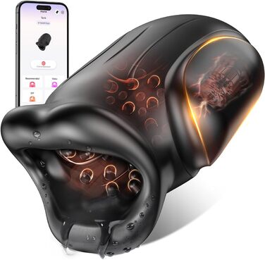 Електричний мастурбатор JFRong з 10 режимами вібрації - тренажер для чоловіків, чорний