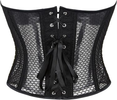 Жіночий корсет-бастіон, корсет для тренування талії, форма для талії, топ для повного бюсту, корсаж, корсет-сінчер, великі розміри, атлас, квітковий принт (263-lisddf-schwarz-a, L)