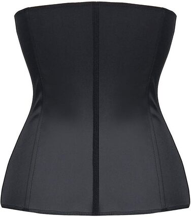 Корсет YIANNA для жінок: корегує та підтягує живіт, латекс, з 9 сталевими кісточками, чорний