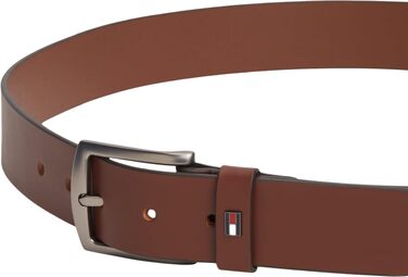 Шкіряний ремінь чоловічий Tommy Hilfiger Denton, 3.5 см, коричневий (Winter Cognac)