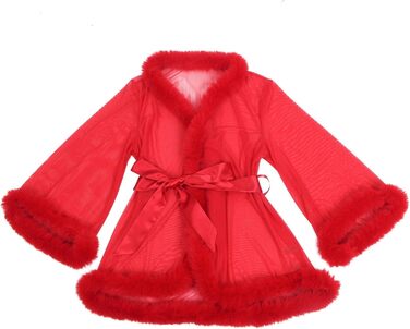 Комплект жіночої білизни з відкритим декольте, еластичний виріз, великі розміри, червоний/білий, XL