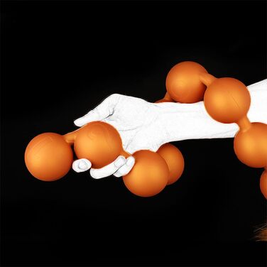 Анальні кульки з силікону JFRong з хутровим хвостиком, пара для анального сексу, вагінальні іграшки для пар, SM-іграшки, золотий колір (Φ 4.5cm)