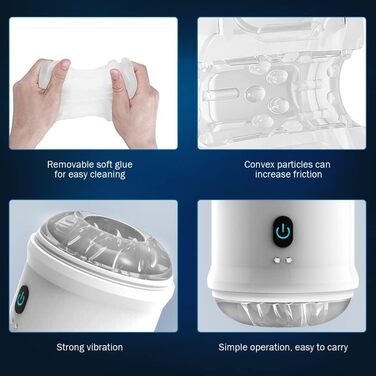 Електричний вібруючий мастурбатор для чоловіків з 10 режимами вібрації, автоматична чаша, чоловічий мастурбатор, секс-іграшка (чорний)