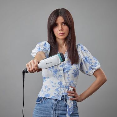Випрямляч для волосся Remington Shine Therapy S8550 з керамічним покриттям, аргановою олією та вітаміном E, LCD-дисплей, 150-230°C