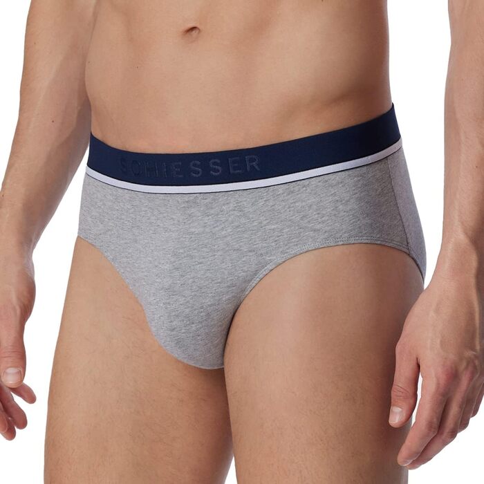 Сліпери чоловічі Schiesser Sip (S, 6 шт. сірий/синій/чорний)