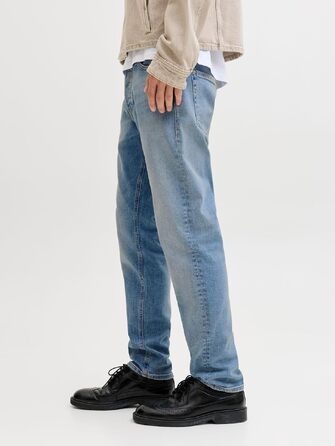 Чоловічі джинси Jack & Jones Jjimike Jjcooper St 335 Bf Tapered Fit, світло-блакитні, денім (31W / 32L)