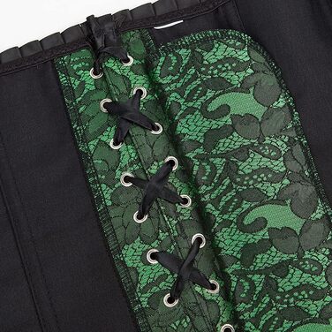 Корсет Grebrafan для жінок, корсет-боді з мережива, класичний, зелений, 42-44