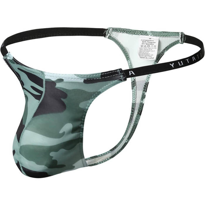 Танга чоловічі Faringoto, камуфляж, низька посадка, XL, 4 шт.