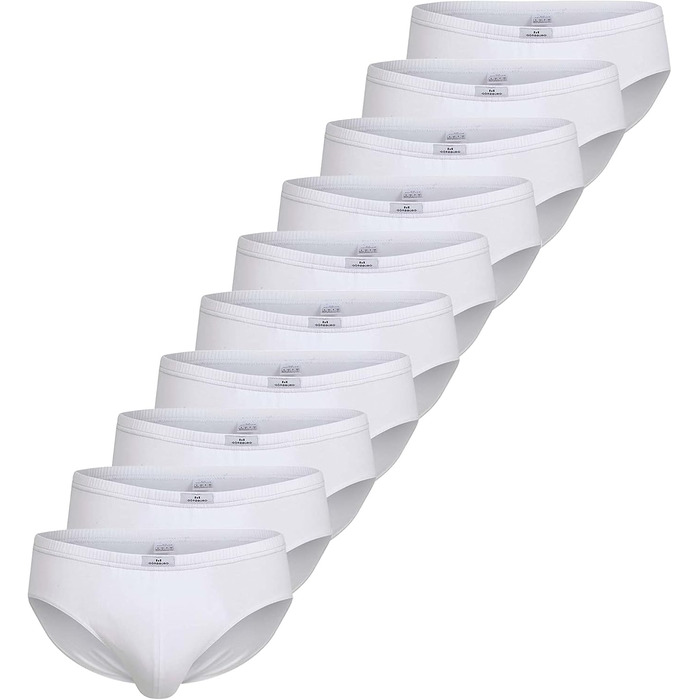 Труси чоловічі Goetzburg 10 шт. з натуральної бавовни, білі