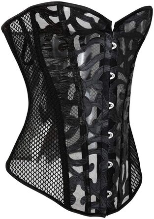 Корсетний топ KUOSE для повних грудей, чорно-білий, великі розміри XL