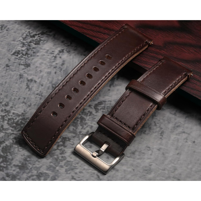 Ремінець для годинника Horween зі шкіри вінтажного стилю з системою швидкого вивільнення (Quick Release), 18 мм, коричневий