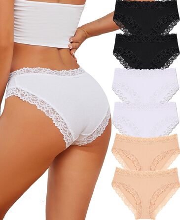6 пар бавовняних трусиків для жінок, бразильський тип, мереживо, секси, хіпстер, труси, панчіхи, S-X