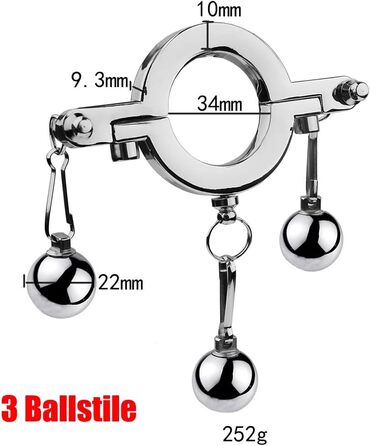Кільце для яєчок, натягувач пеніса, сталевий, з металевими кульками. Кільце для пеніса, секс-іграшки для чоловіків. (2 стилі кульок + мотузка)