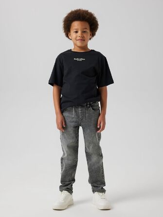 Джинси для хлопчиків NAME IT Slim Fit Sweat, колір Medium Grey Denim, розмір 128